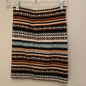Fall High-Waisted Tube Skirt
